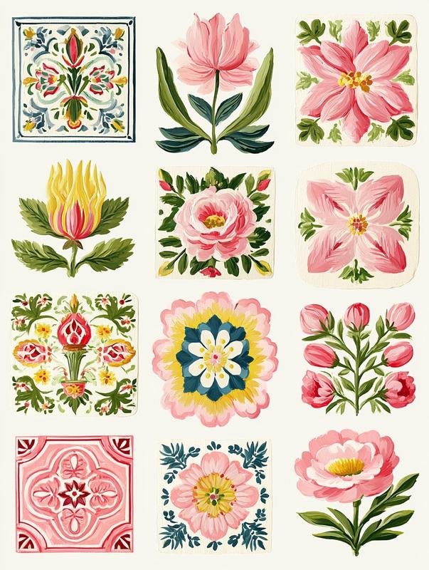 set of 6 geometric ornament patterns symmetrical shapes intricate...