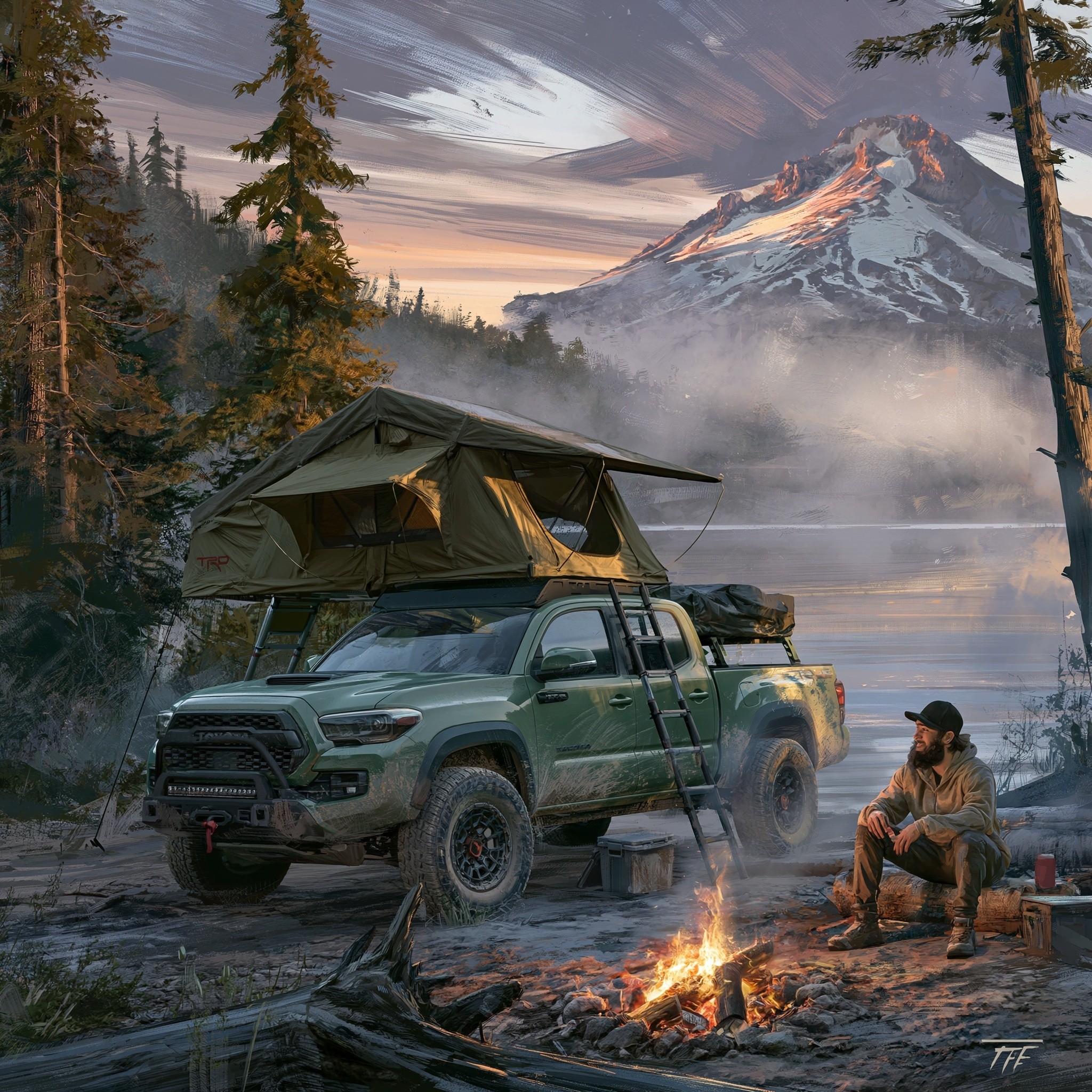 Create a picture of a 2023 Toyota Tacoma TRD...