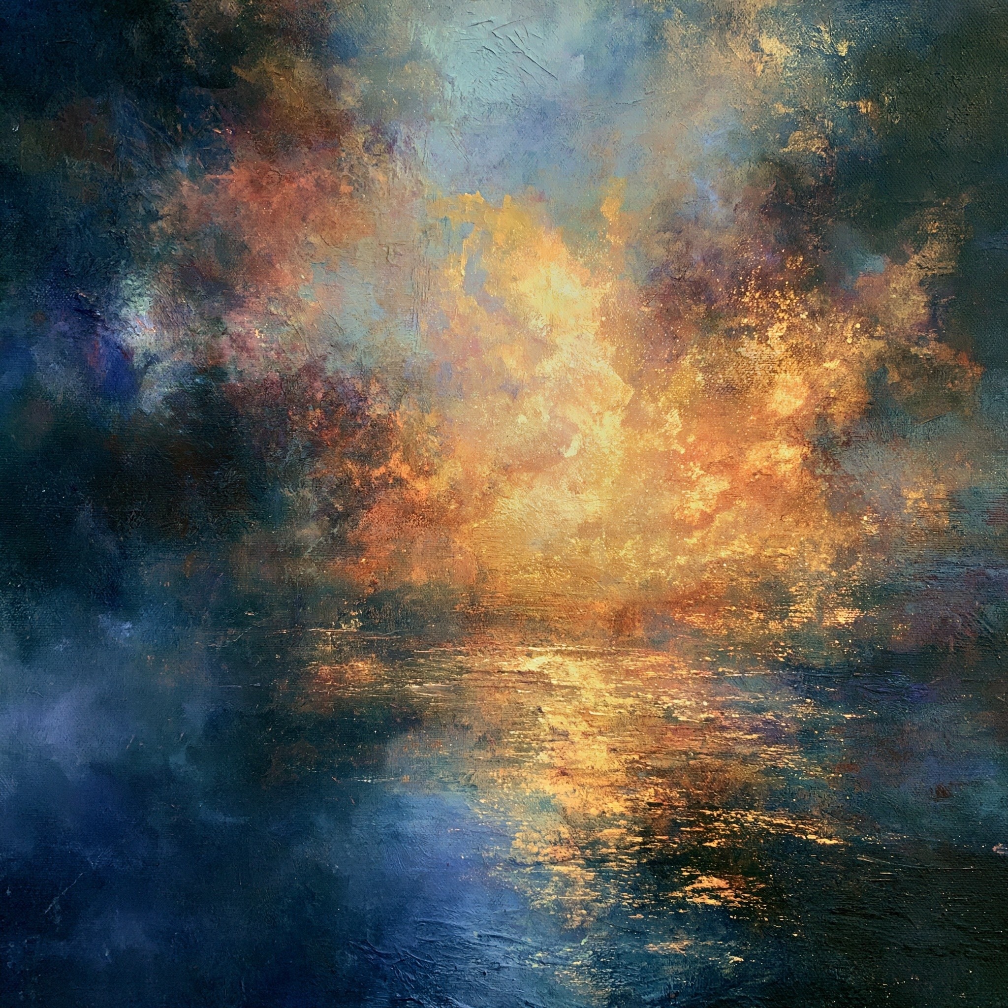 A MIRAGE ethereal golden shimmer on a vast open...