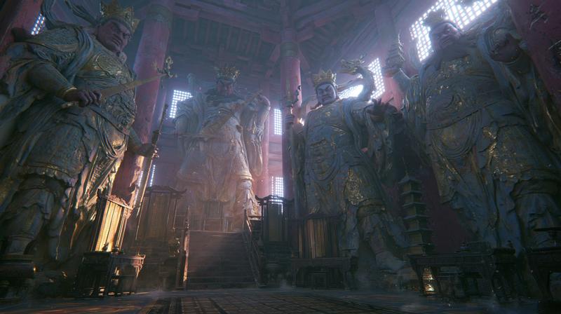 Tang Dynasty Dali Temple judicial hall interior Strictly preserve...