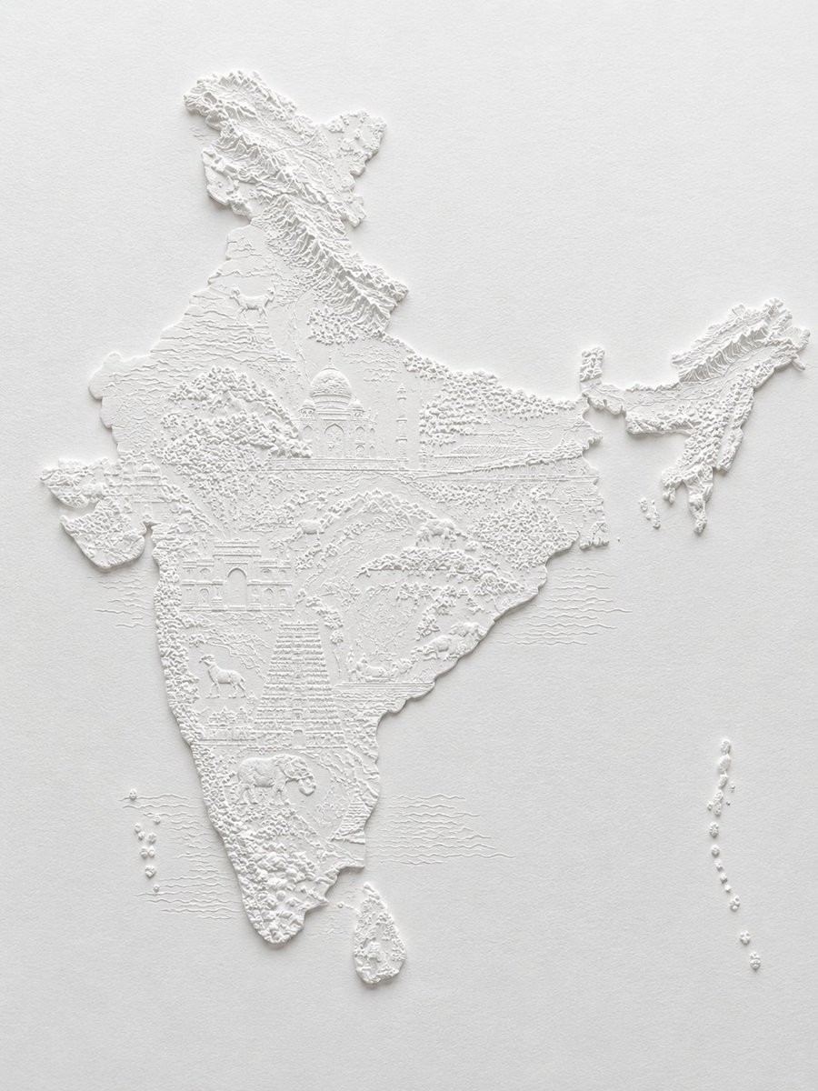 Relief Map of India