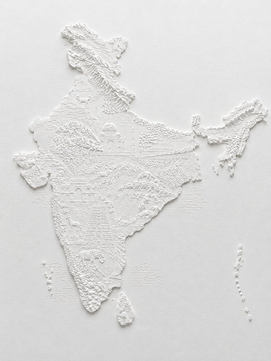 Relief Map of India