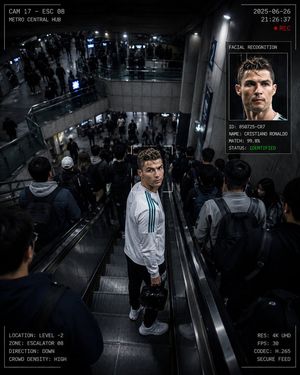 CCTV 监控惊悚片风格地铁站
