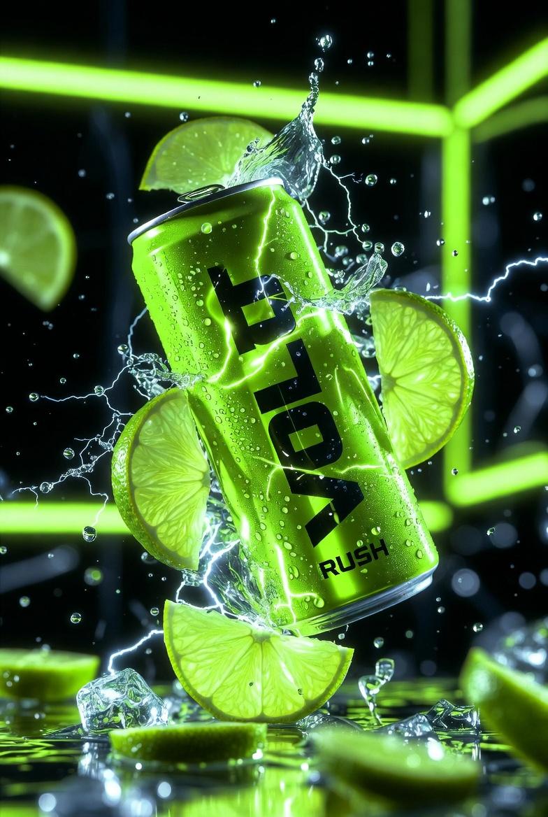 Neon Energy Drink Product Shot
