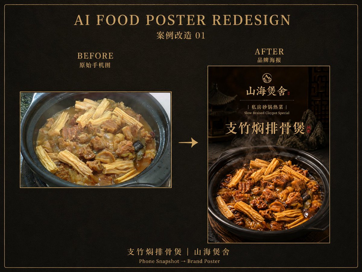 品牌化美食摄影转换