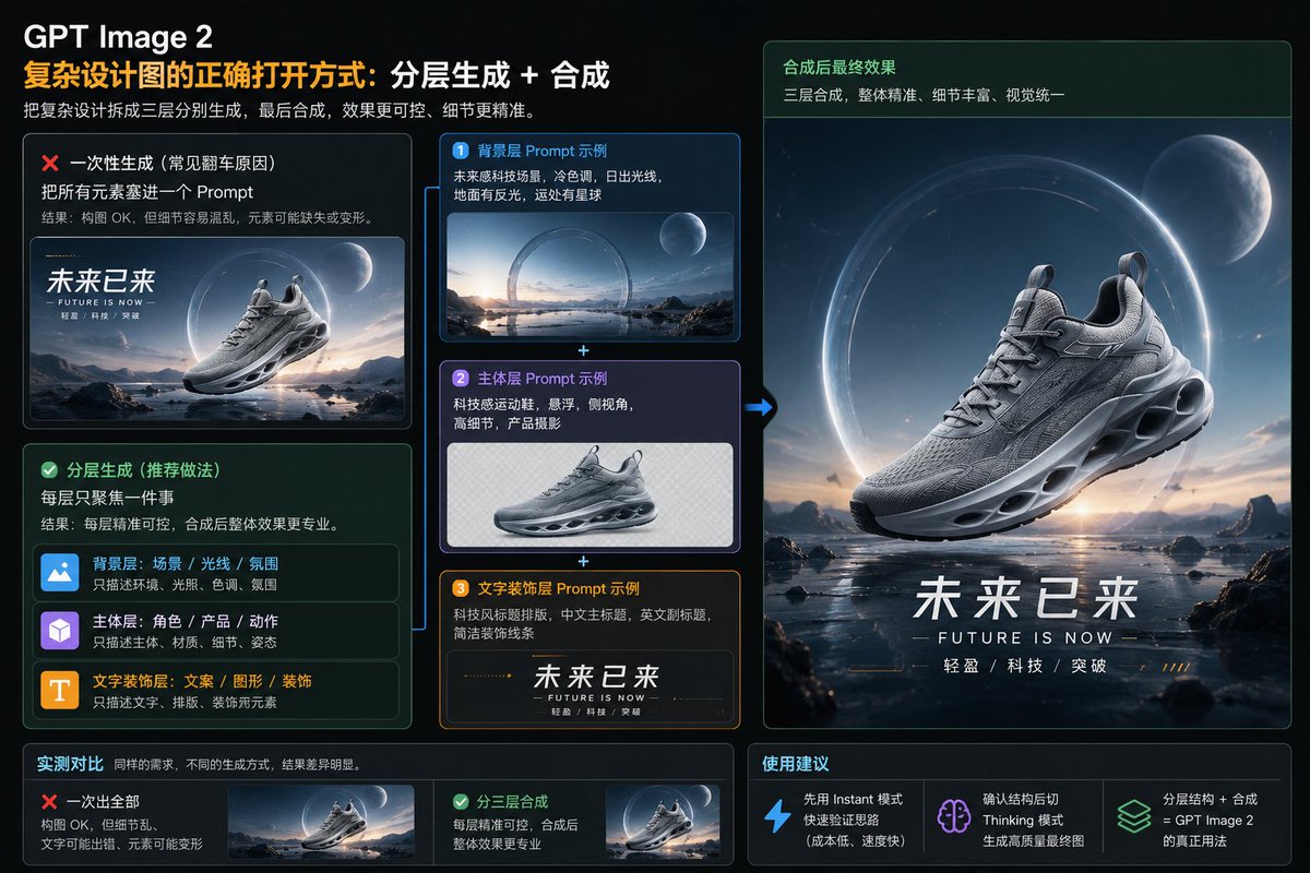 GPT Image 2 分层工作流信息图