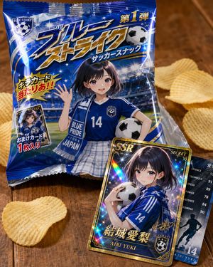 虚构足球零食集换式卡片产品摄影