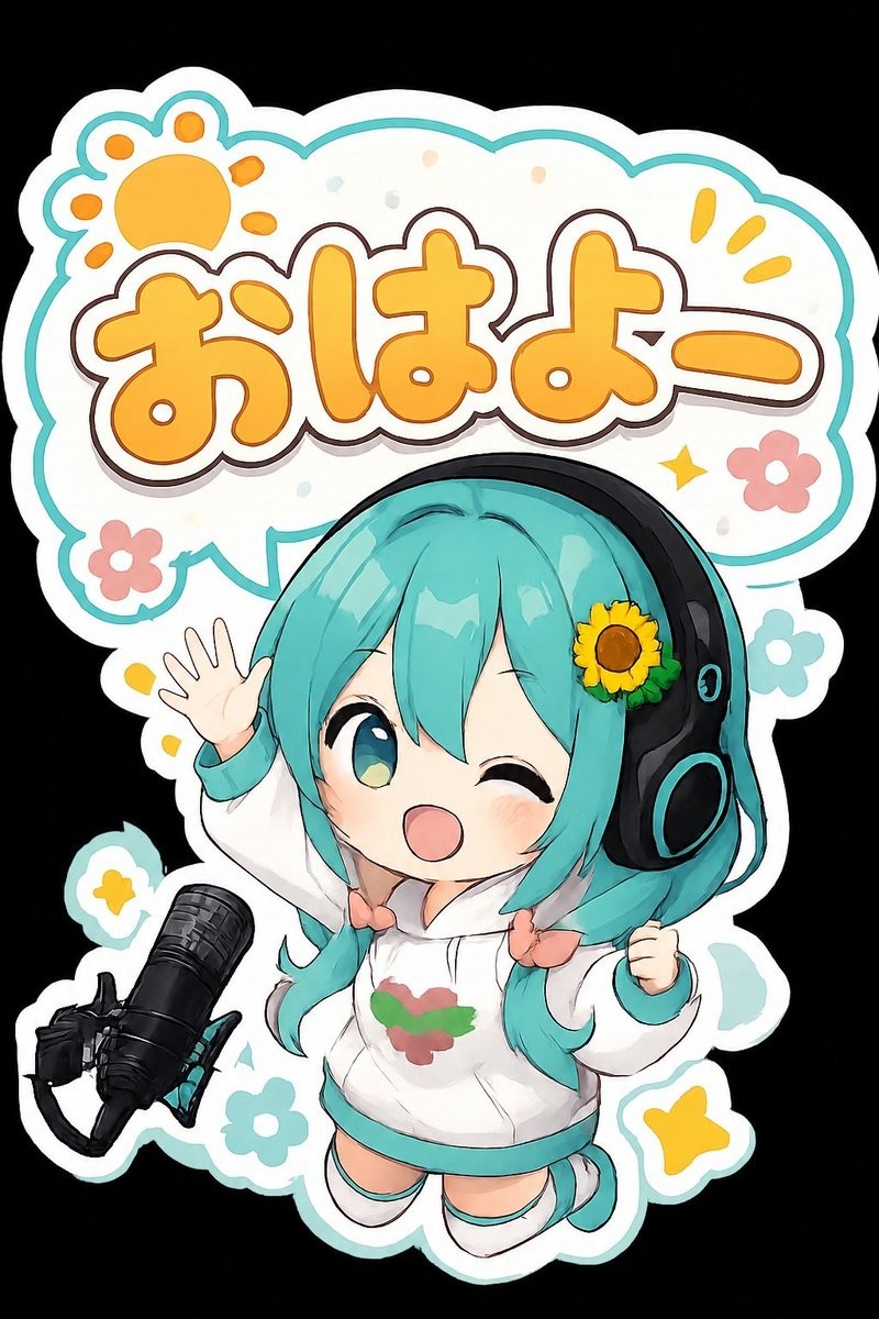 Kawaii Chibi Morning Sticker