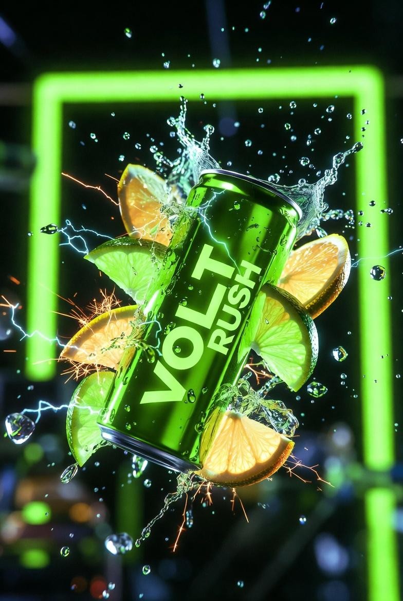 Neon Energy Drink Product Shot