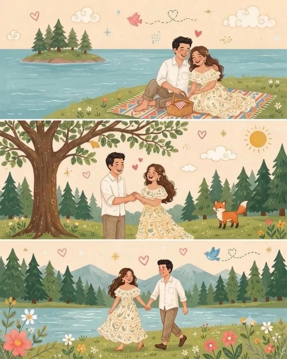 Whimsical Folk Illustration