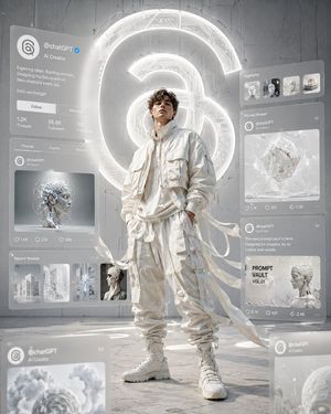 受 Threads 启发的电影感时尚人像