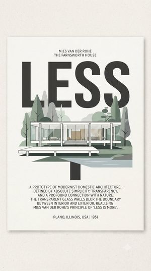 Farnsworth House LESS 海报