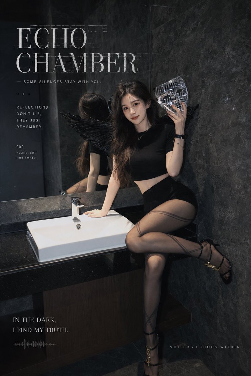 哥特式 Echo Chamber 时尚杂志封面