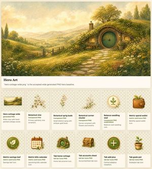 Cozy Hobbit 应用素材展示表