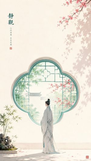 东方禅意极简海报
