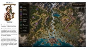 奇幻 RPG 区域地图展示页