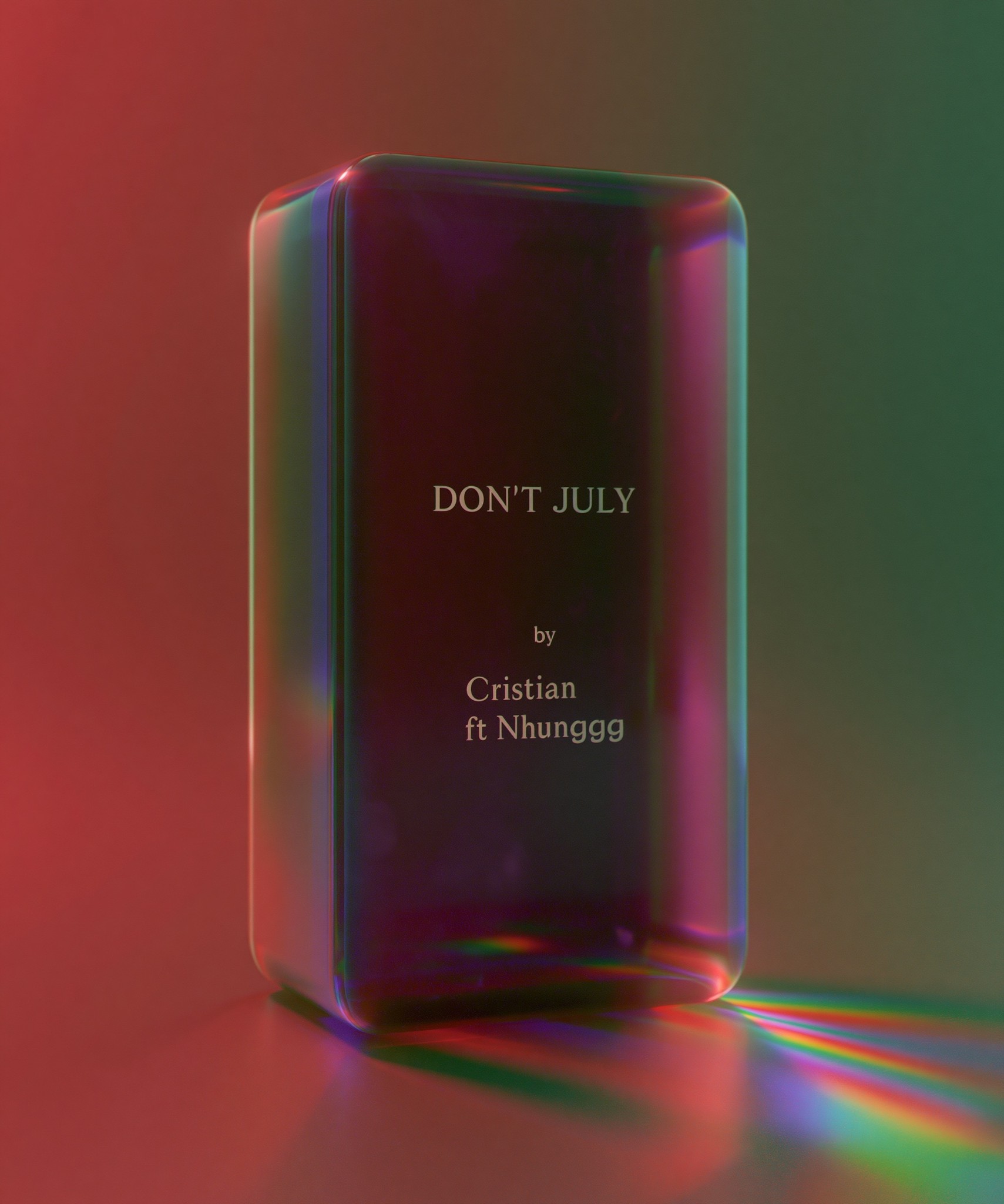 a visually striking graphic with a refractive hollow rectangular...