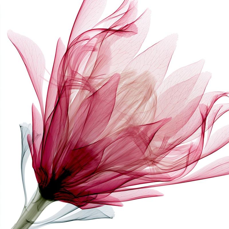 Protea flower exotic spiky pink structure elegant botanical illustration...