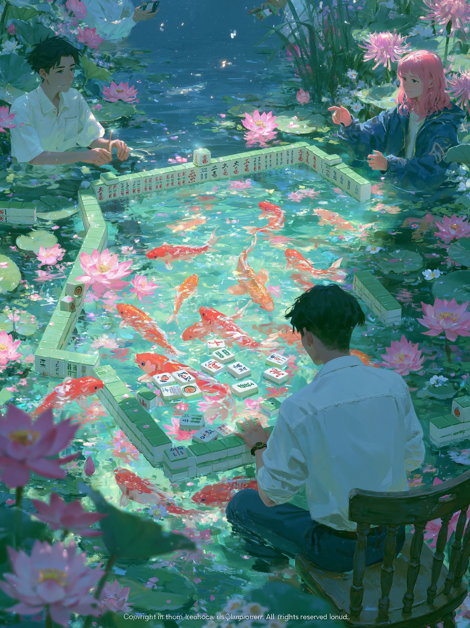 The role in mahjong that means Wasting time on...