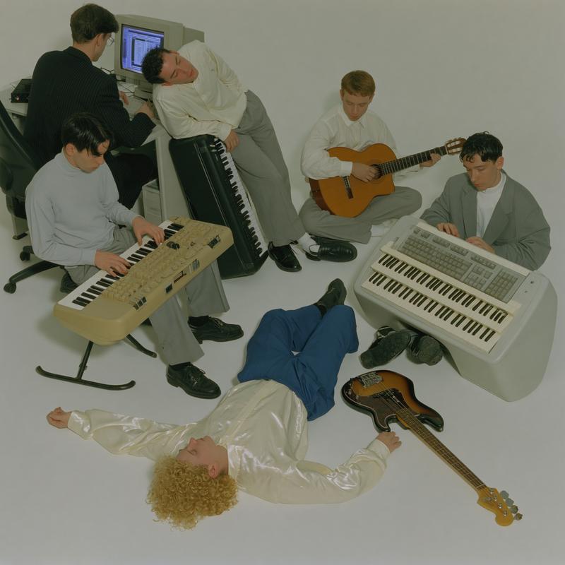 A gloomy high angle studio photo of a surreal...