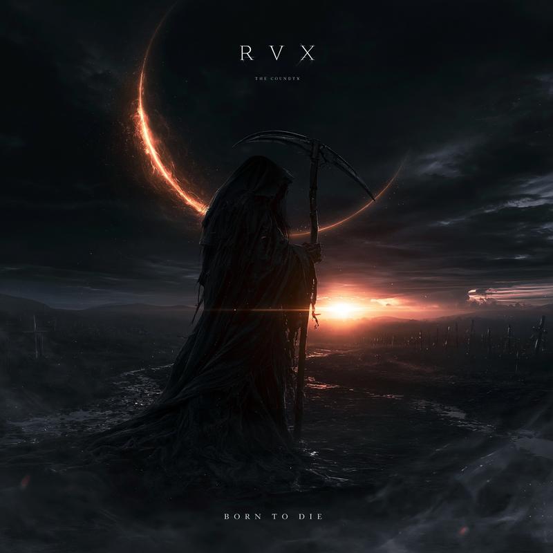 Metal-country album cover slight glow The letters RVX on...