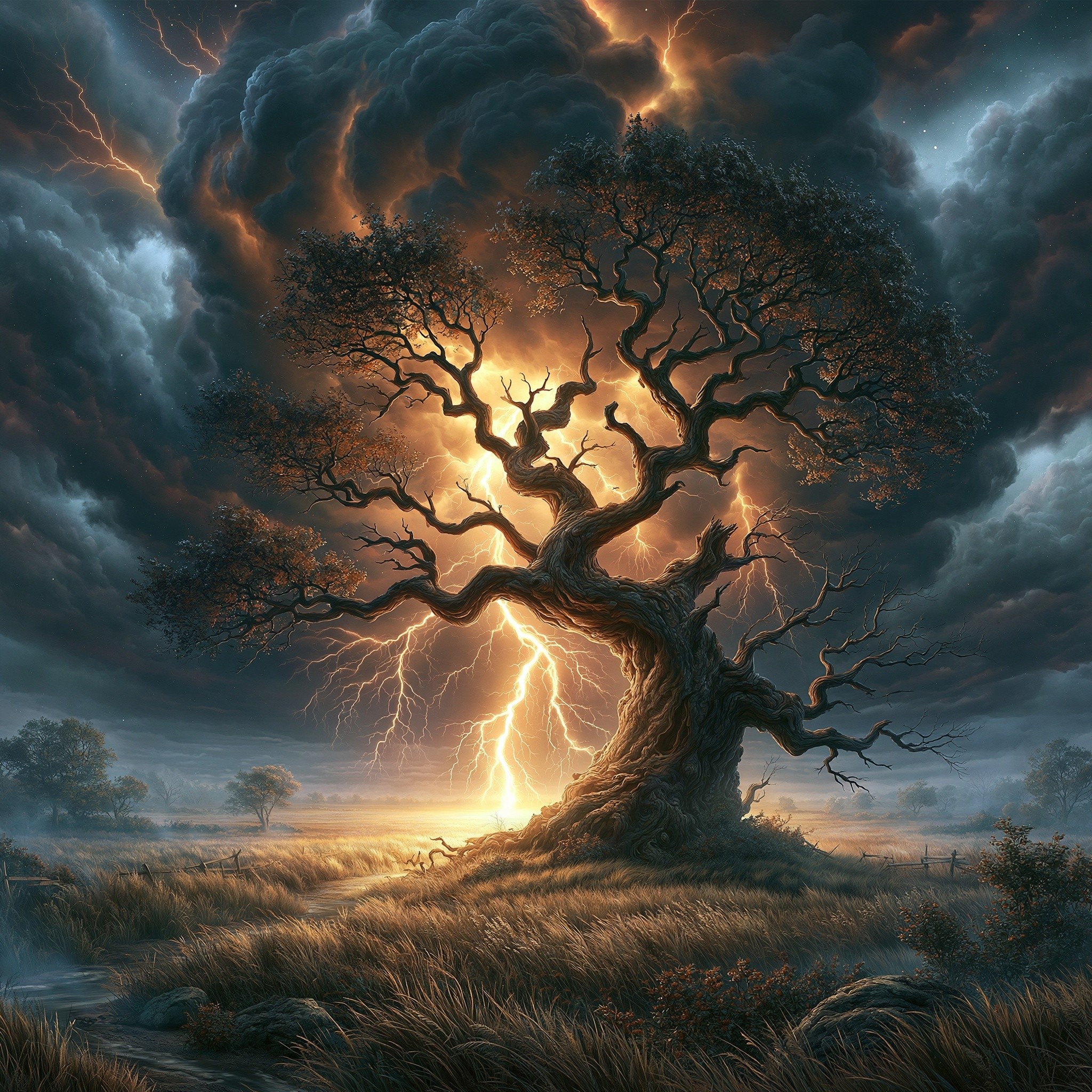 160mm x 225mm picture a sever thunderstorm with large...