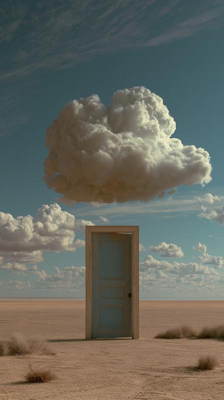 a deeply emotional surreal scene quiet melancholy impossible symbolism...