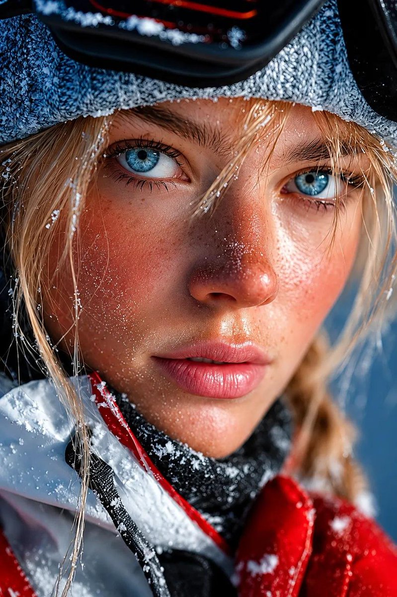 Winter Ski Close-Up