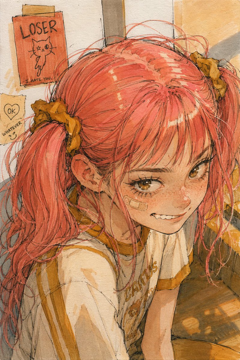 简约动漫少女角色