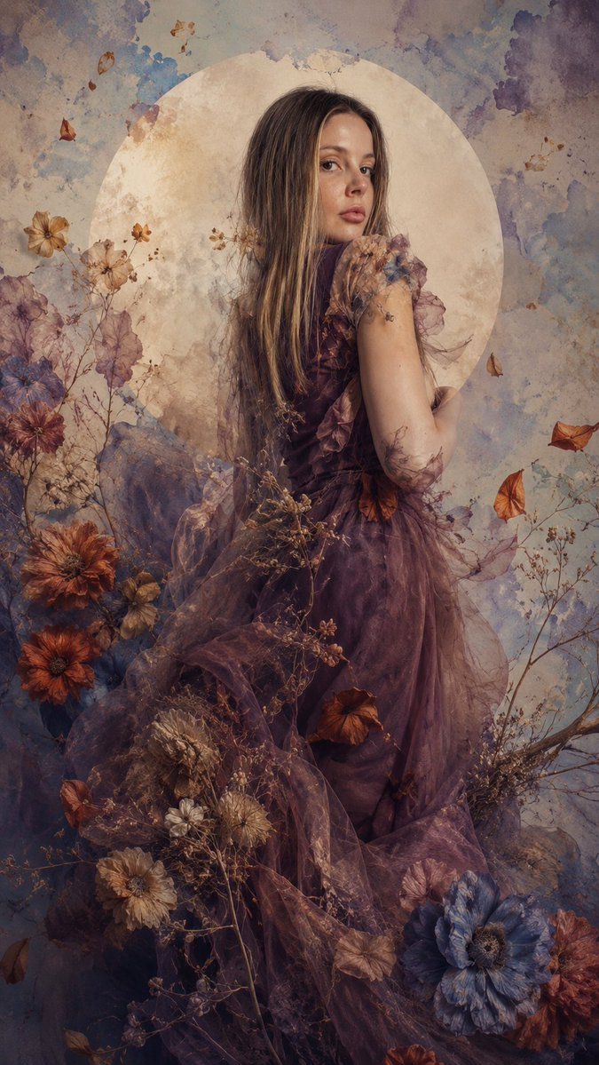 Moonlit Double Exposure Fashion