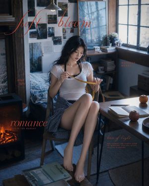 柔和绽放复古编辑风人像
