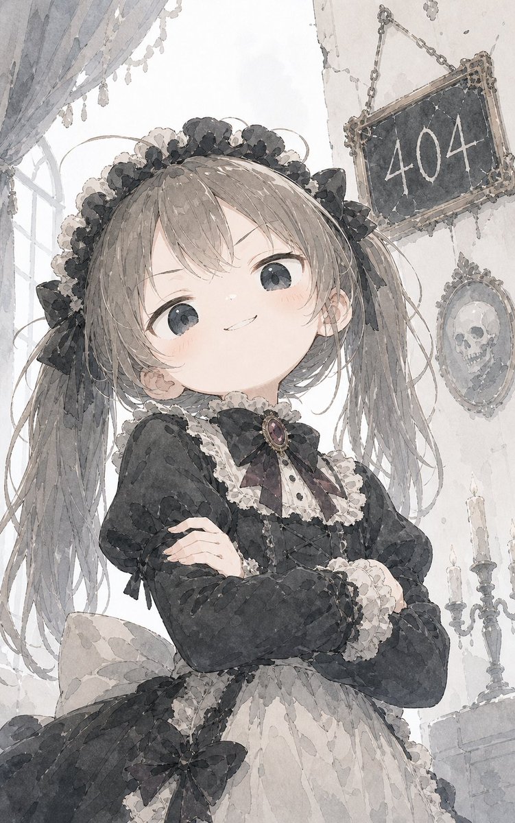 Gothic Maid 404 Portrait
