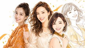 四人时尚庆典肖像