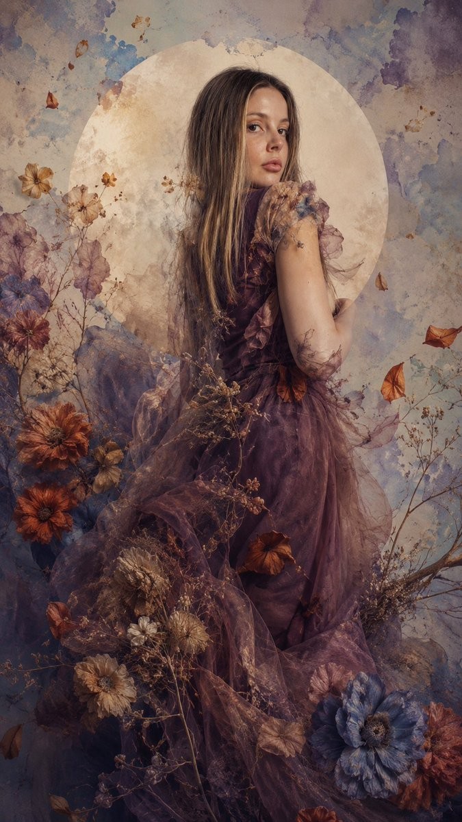 Moonlit Double Exposure Fashion