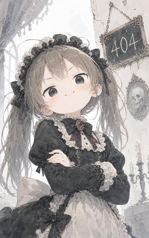 Gothic Maid 404 Portrait