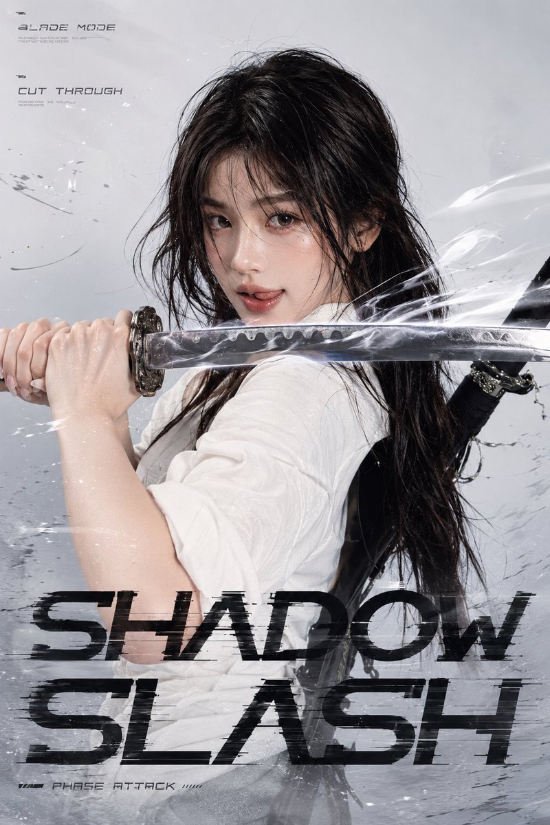 “Shadow Slash” 女剑士海报