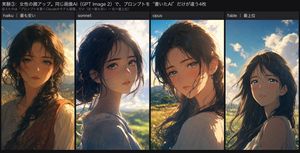 四格动漫人像对比图