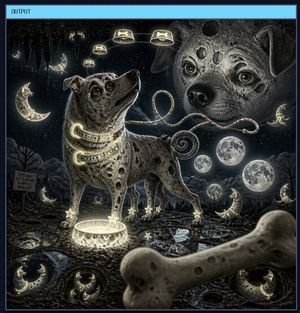 超现实月光犬输出窗口