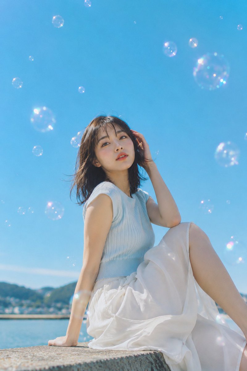 Seaside Bubble Portrait