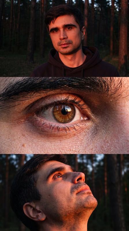 Sunset Forest Phone Triptych