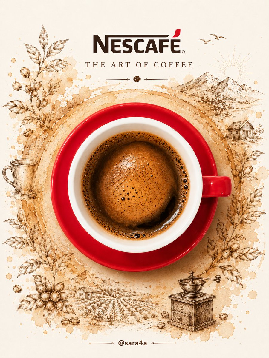 NESCAFÉ 咖啡地图海报