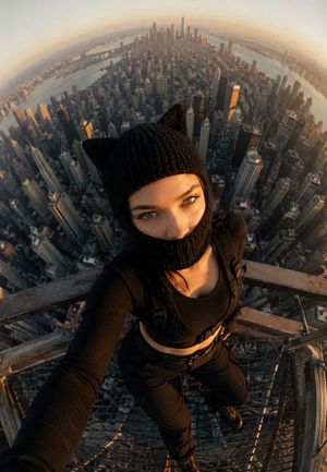 GoPro 鱼眼镜头下的都市楼顶