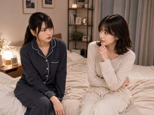 舒适家居服卧室交谈