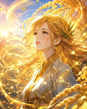 金穗丰收少女