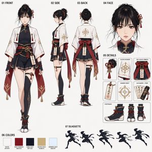 日式奇幻结界师角色设定集