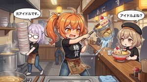 搞笑动漫风拉面店大乱斗