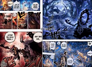 彩色少年漫画战斗跨页