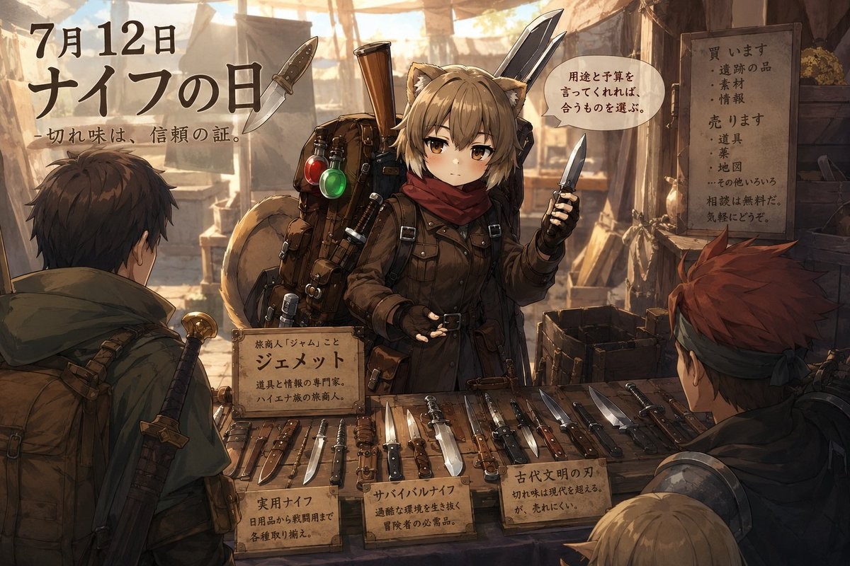 Cat-Eared Knife Merchant Bazaar