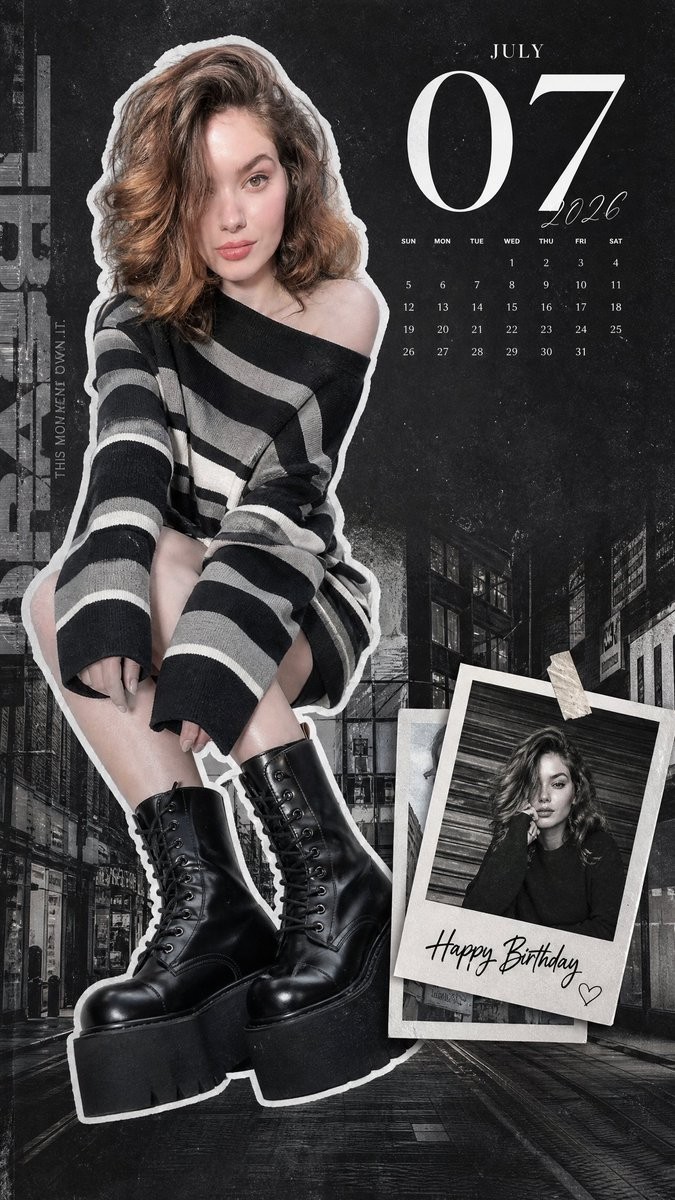 Cool-Tone Idol Editorial Wallpaper