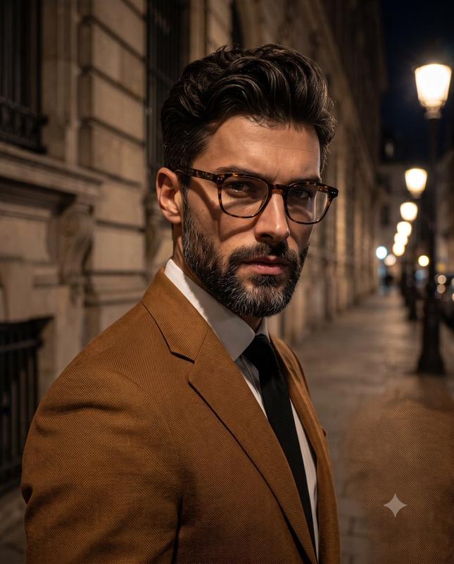 Amber Night Street Gentleman